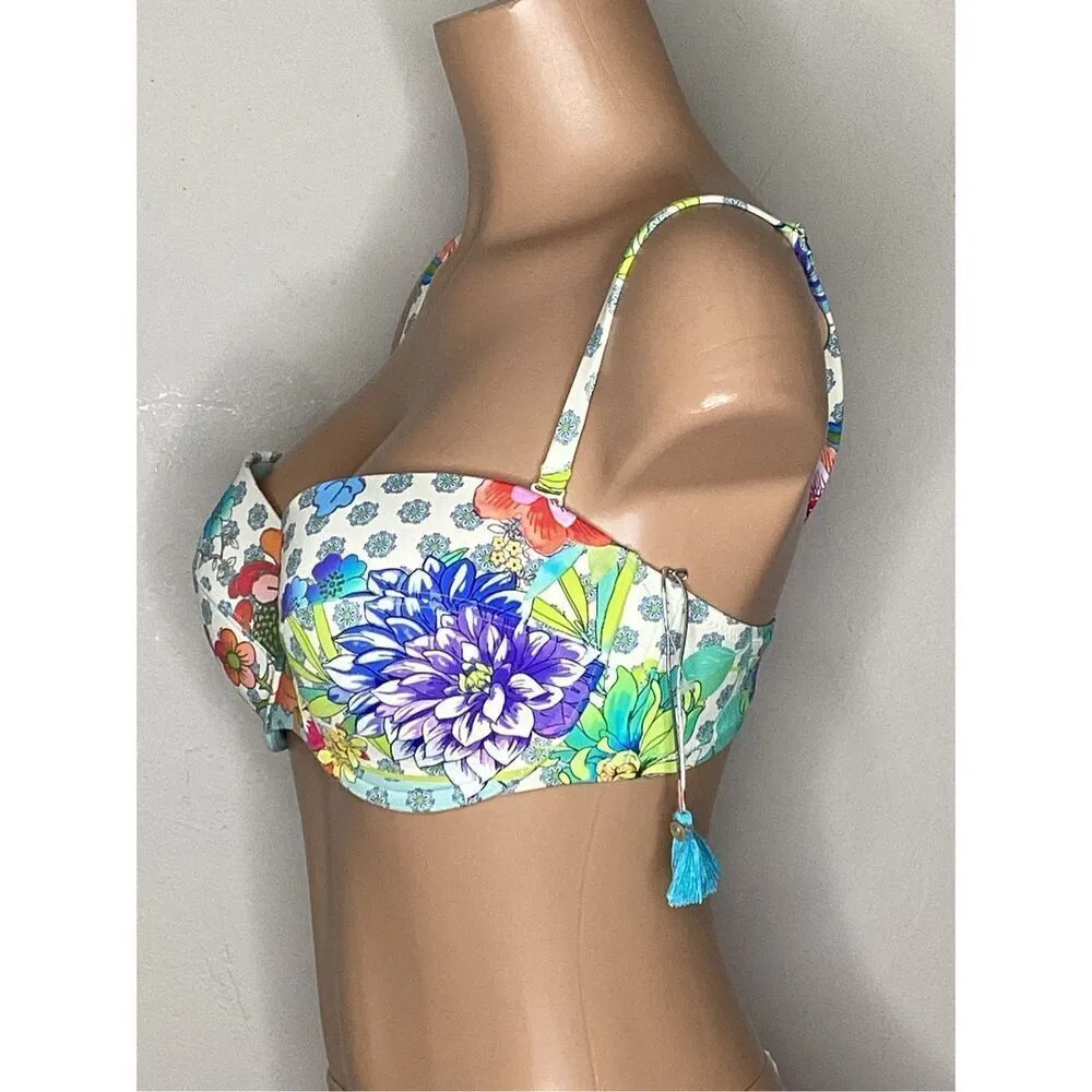 New. Johnny Was floral bikini top. X-Large. Retails $119 - Image 7