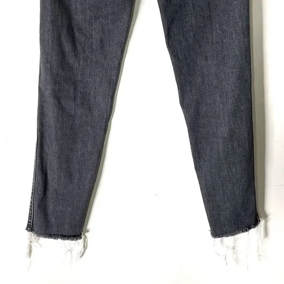 Anine Bing Jeans Size 24 Distressed Skinny Raw Hem Washed Gray Women’s - Image 8