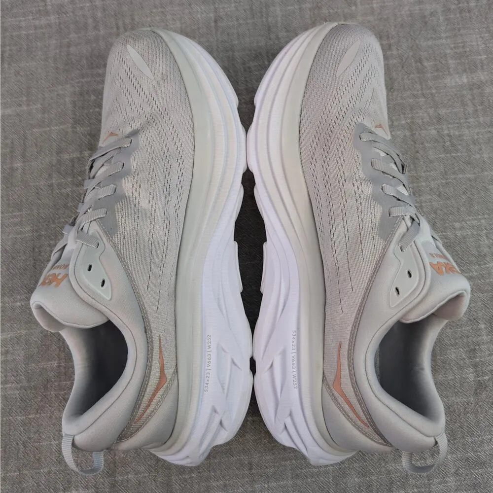 ONE ONE Bondi 8 Harbor Mist Rose Gold Grey Womens Run Comfort Sneaker 12B - Image 9