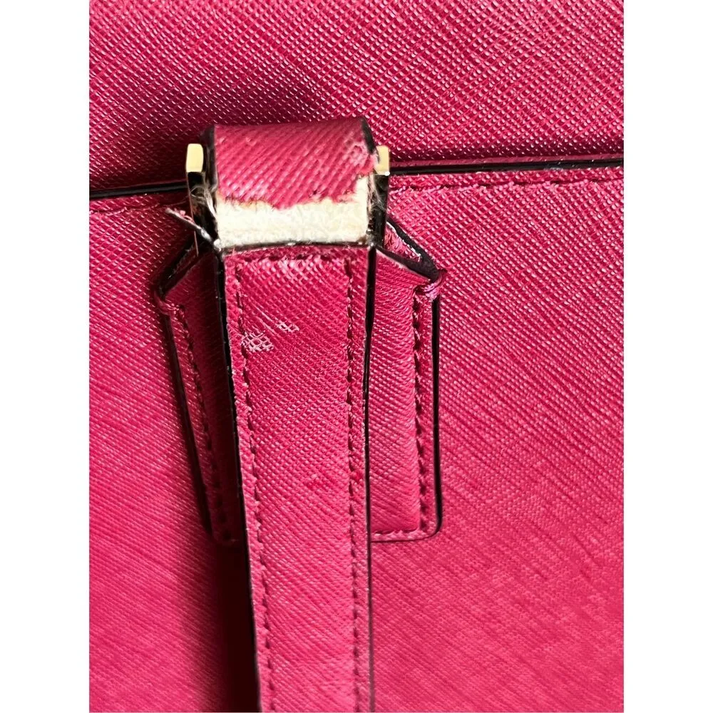 KATE SPADE New York CAMERON STREET ZOOEY Handbag Red MAROON Leather - Image 4