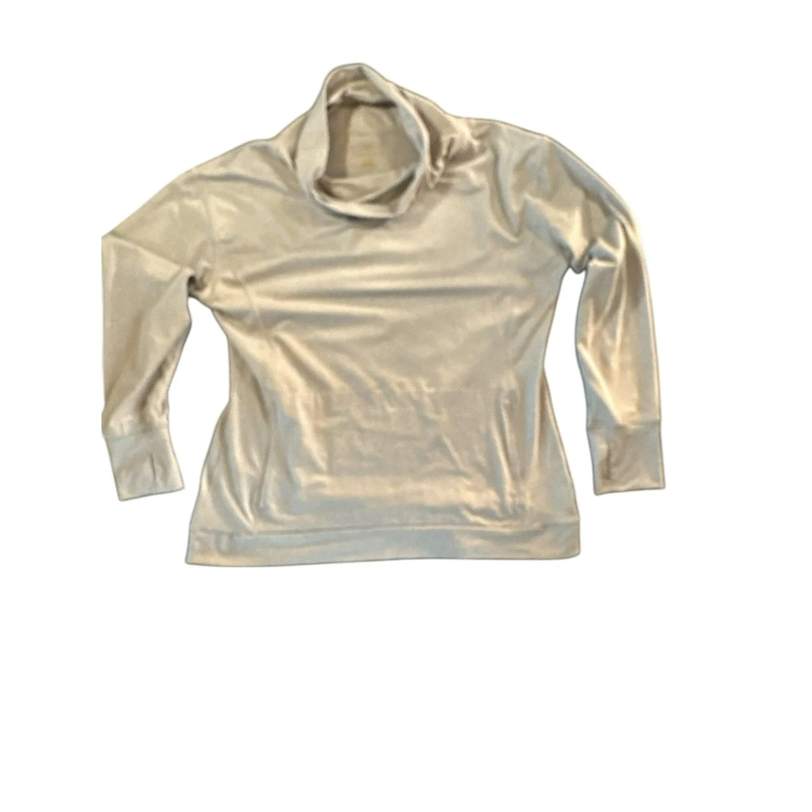 Danskin‎ Gray Funnel Neck Pull Over Sweatshirt Size Large - Image 2