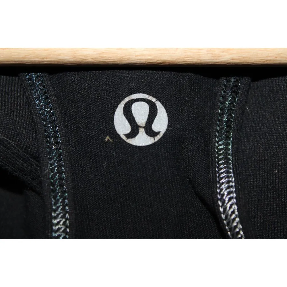 Womens Lululemon Athletica Black Strappy Racerback Sport Workout Tank Top Size 6 - Image 4