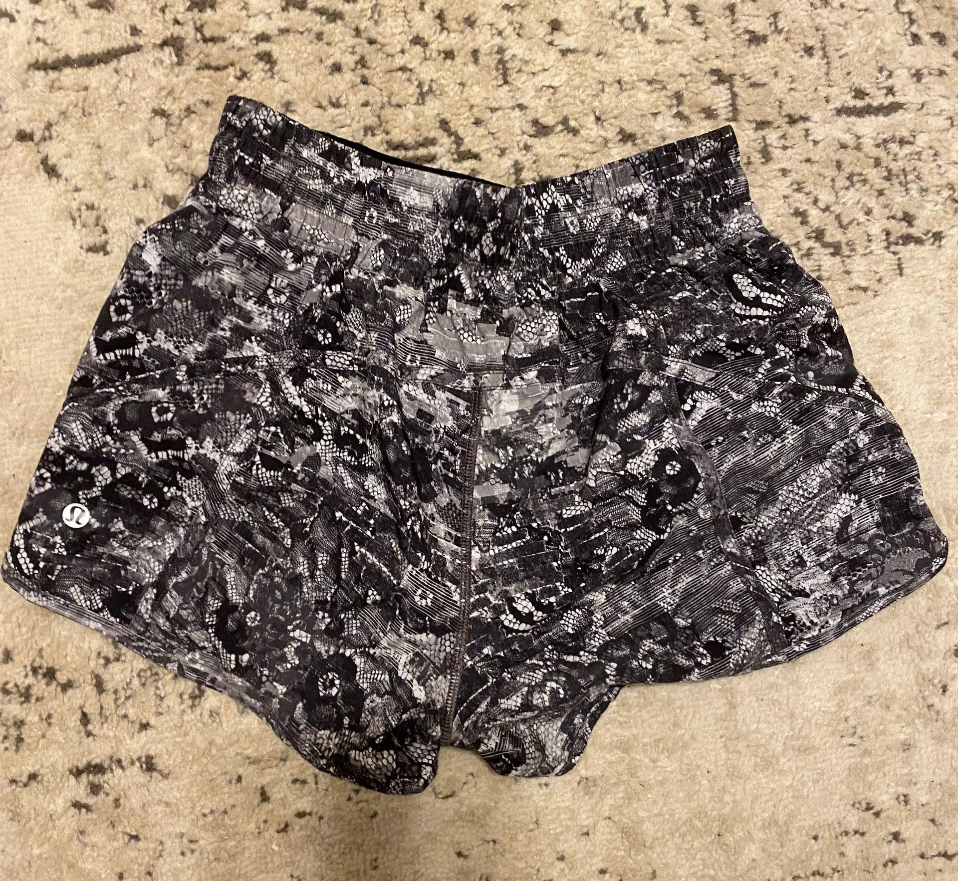 Lululemon Black Lace Tracker Short - Image 2