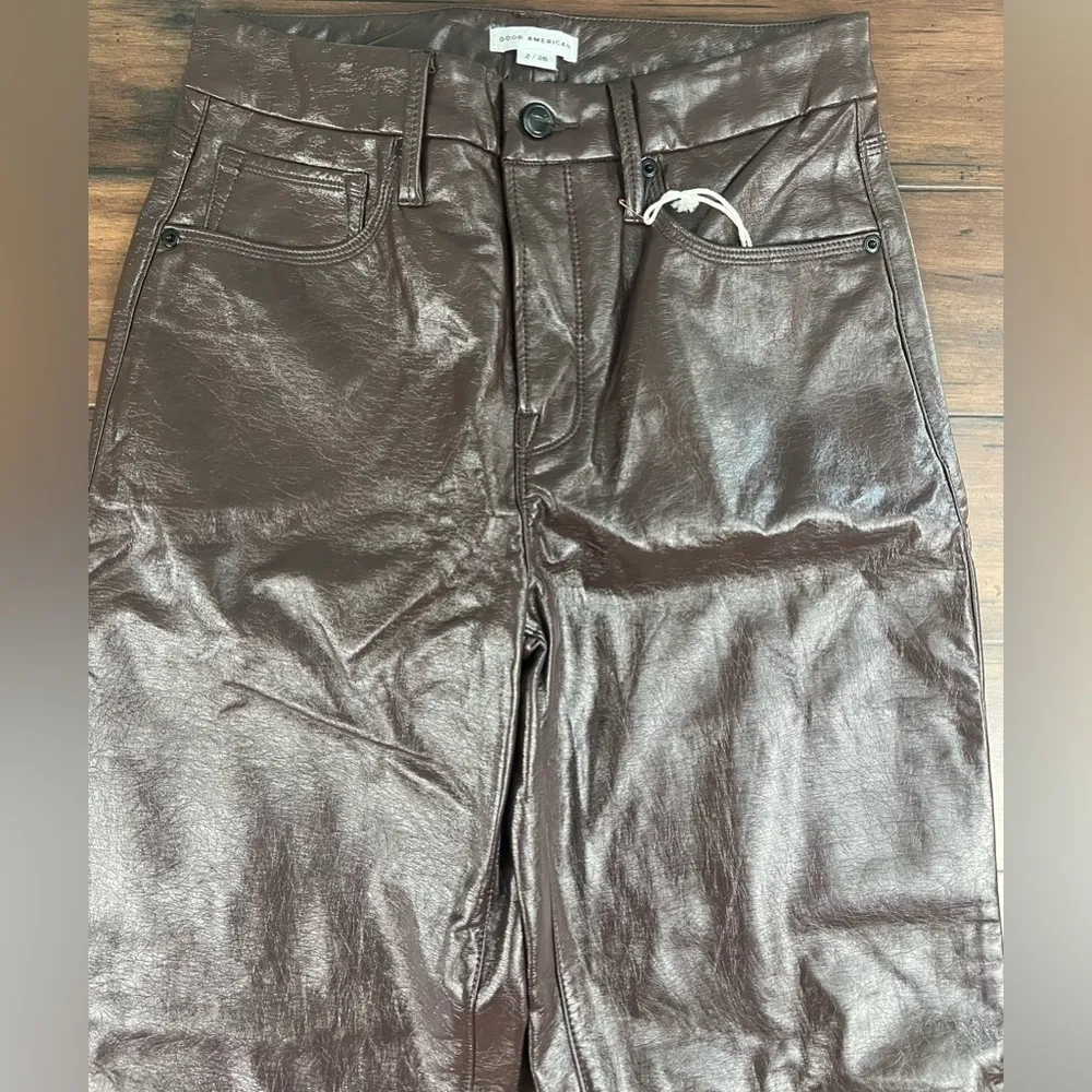 NWT - Good American Faux Leather Pants - Image 5