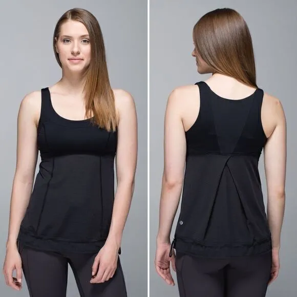 Lululemon Run: Ta Ta Topper Tank in Black - Image 2