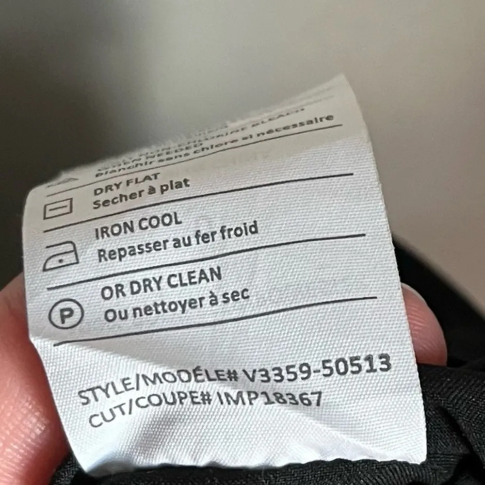 Vince • Solid Black V Neck Fit Flare Pockets Mini Dress - Image 14