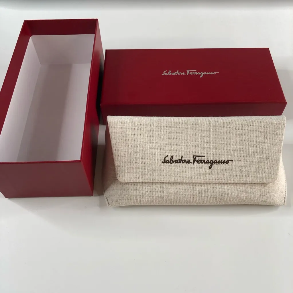 Salvatore Ferragamo Authentic Women’s Bordeaux Oversized Sunglasses ~ Brand New! - Image 4