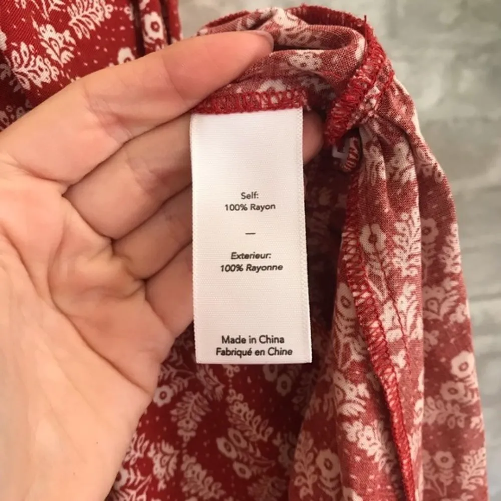 Likely revolve‎ red floral printed sleeveless dress - Image 7