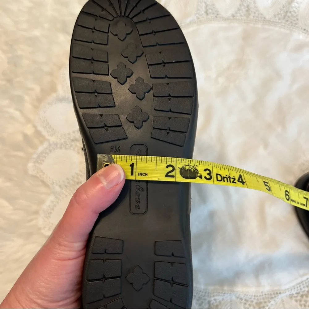 Easy Spirit Isabella Black Leather Casual Shoes Women’s Size 6.5W Lace Up Comfy - Image 10