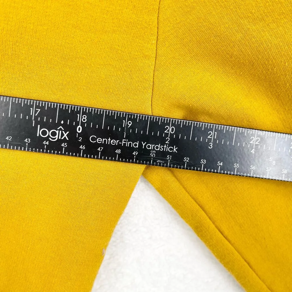 Zara Trafaluc Mustard Yellow Crewneck Long Sleeve Sweatshirt Women's Small - Image 3