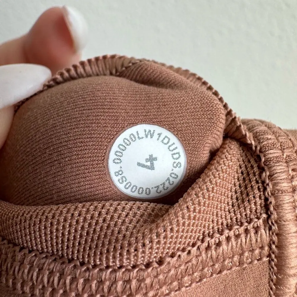 Lululemon Align Tank Dusty Clay Cropped Strappy Nulu Fabric Size Small 4 W1DUDS - Image 4