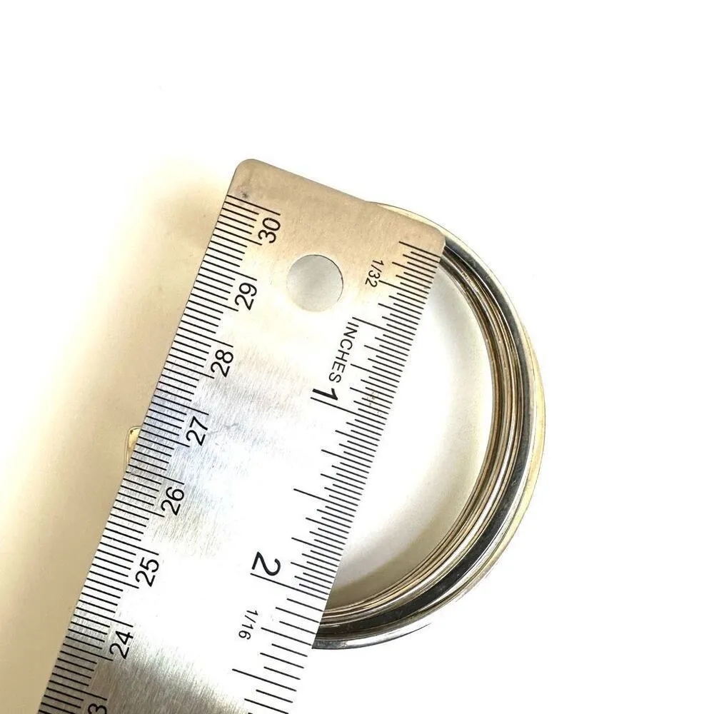 Lia Sophia silver tone open cuff bracelet - Image 5