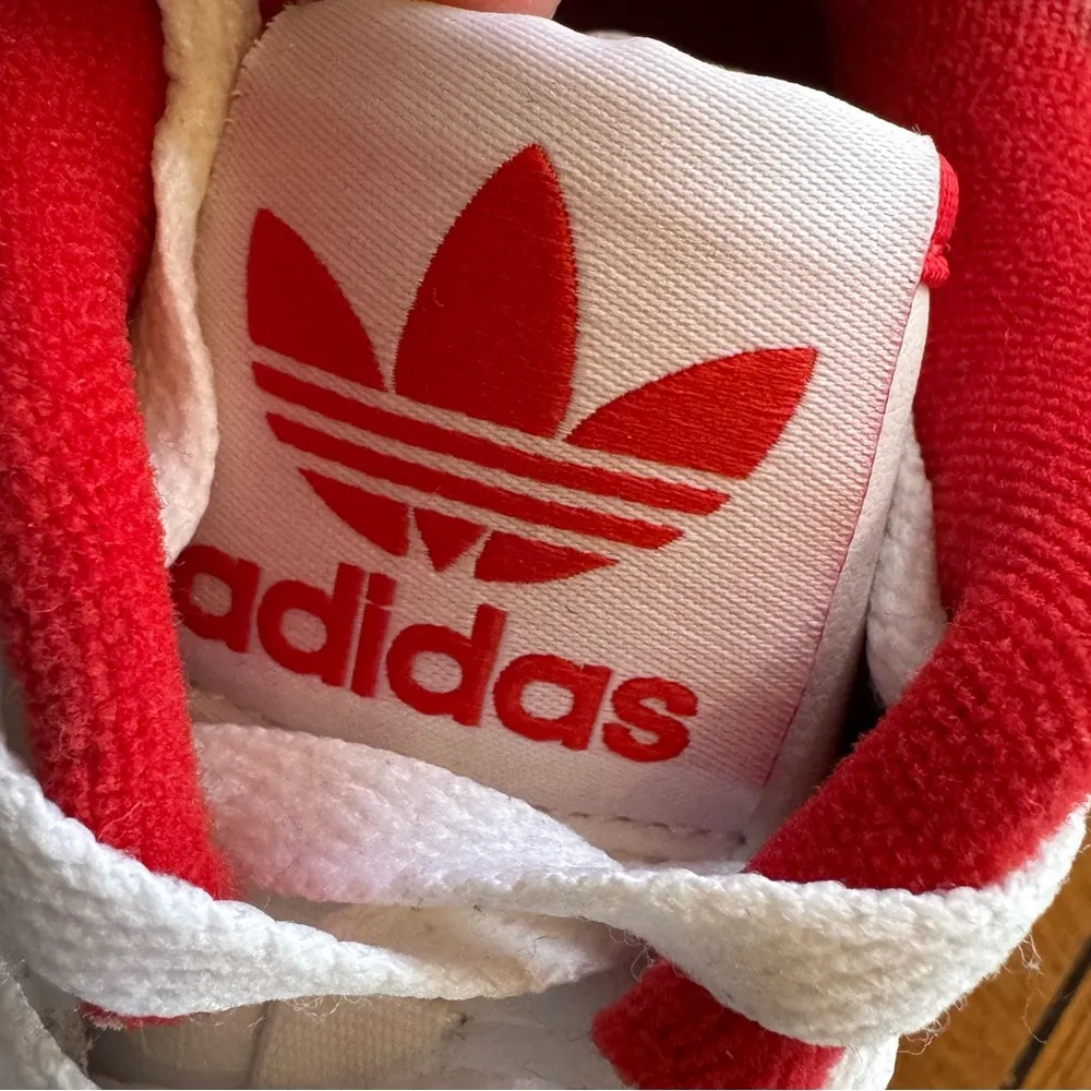 adidas Originals Rivalry Low Leather Sneaker Unisex Red White Size Women’s 6.5 - Image 6