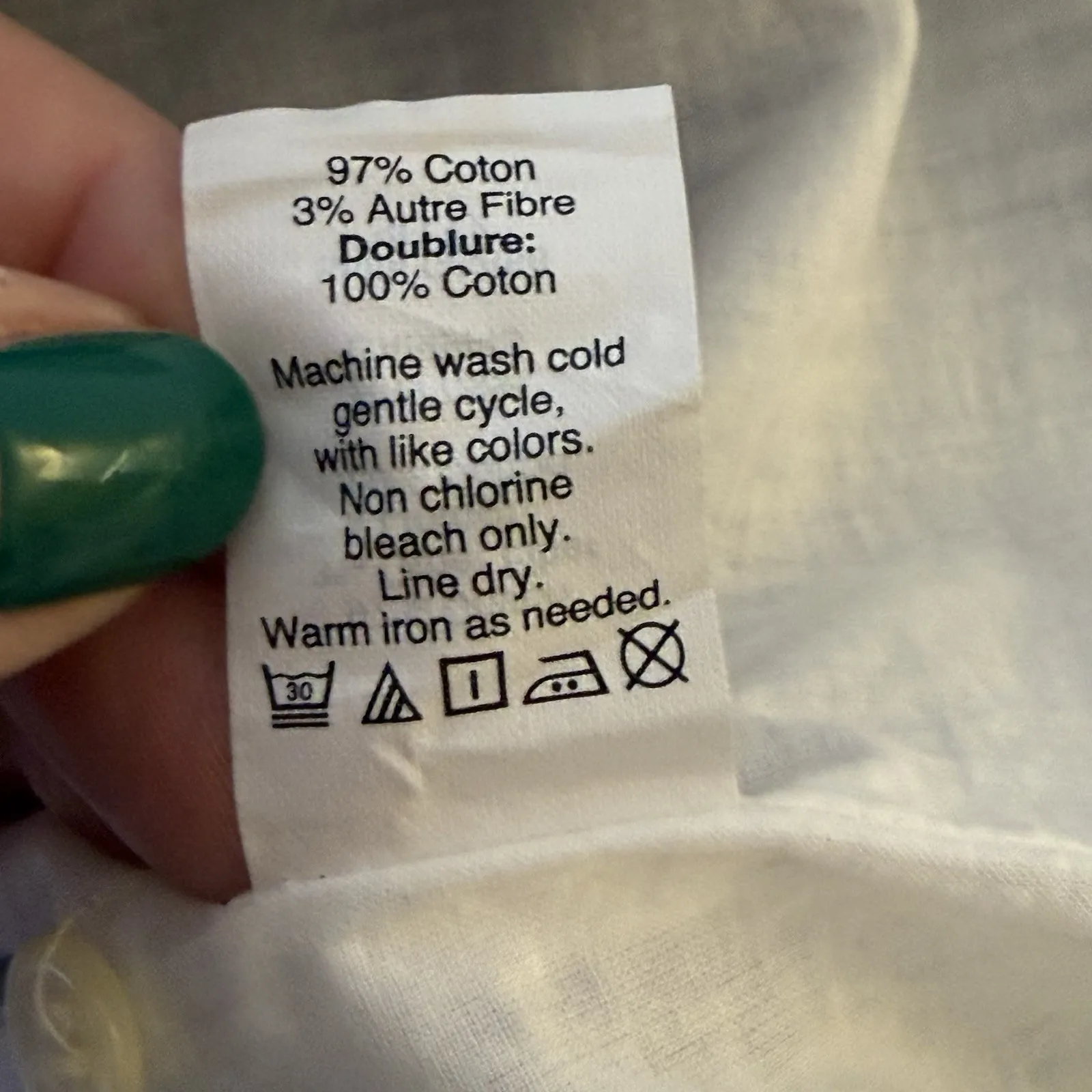 MADEWELL Blue & White Striped Off-Shoulder Shirt Dress XS Cotton Lined Nautical - Image 11