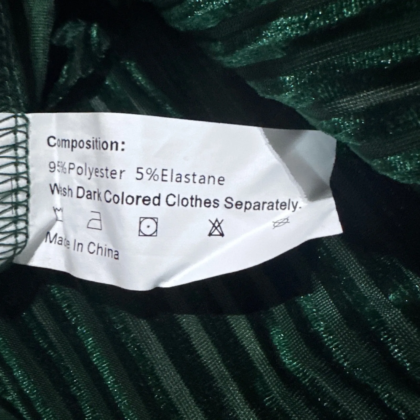 NWT Green Velvet High Waisted Pleated Mini Skort with Built - Image 9