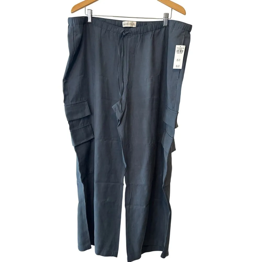 Abercrombie & Fitch NWT Dark Gray Pull On Cargo Pants Size XL Short - Image 5