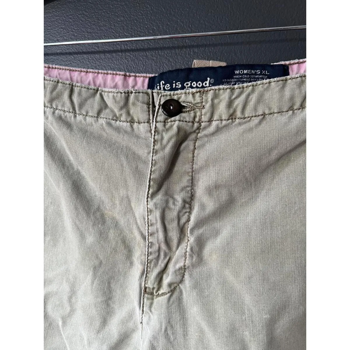 Life is Good Women's Casual Khaki Shorts XL - Image 3