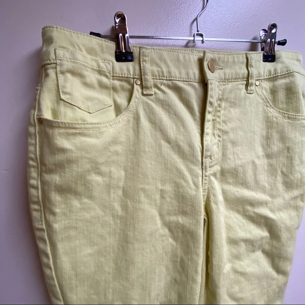 Chico's  Platinum Lime Green Ankle Jeans - Image 4