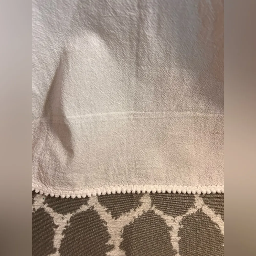 White Sleeveless Midi Dress with Boxy Relaxed Fit crochet details summer cotton Size XXL - Image 6