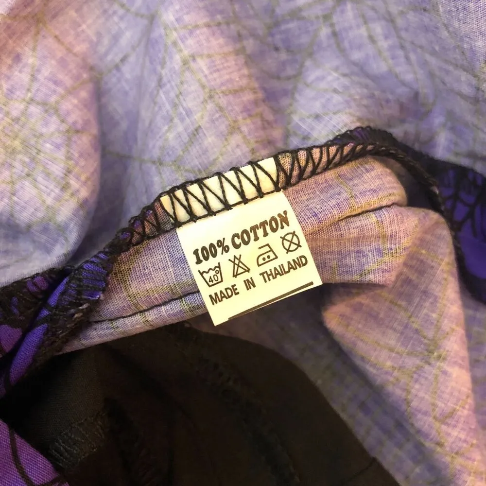 Magnolia Place Unique Vintage Purple Spiderweb Mini Dress Shift Sleeveless XL - Image 6