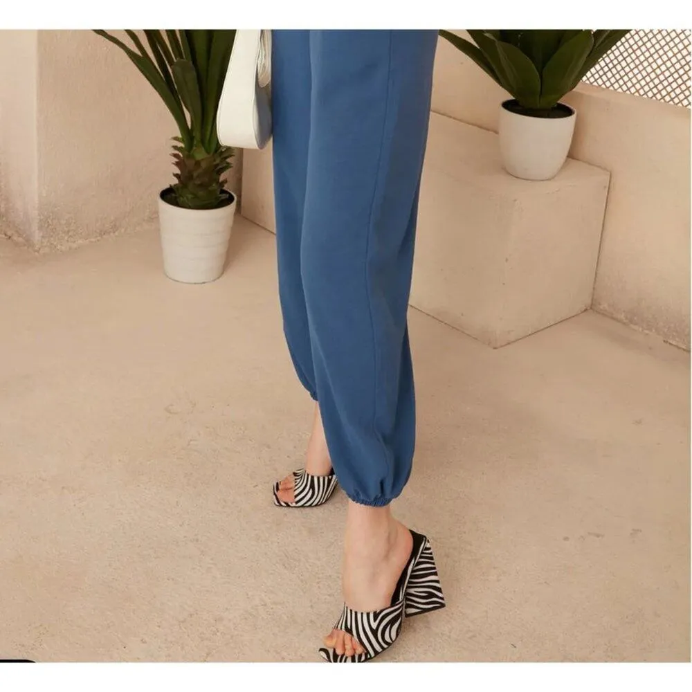 JQ by Jenerique sz 8 blue‎ jumpsuit with pockets NWT Blue - Image 3