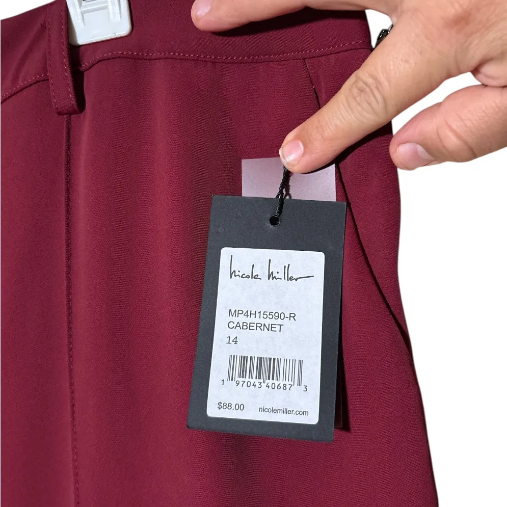 Nicole Miller Cabernet Women's Pants,Size 14,New With Tag,Straight leg - Image 9