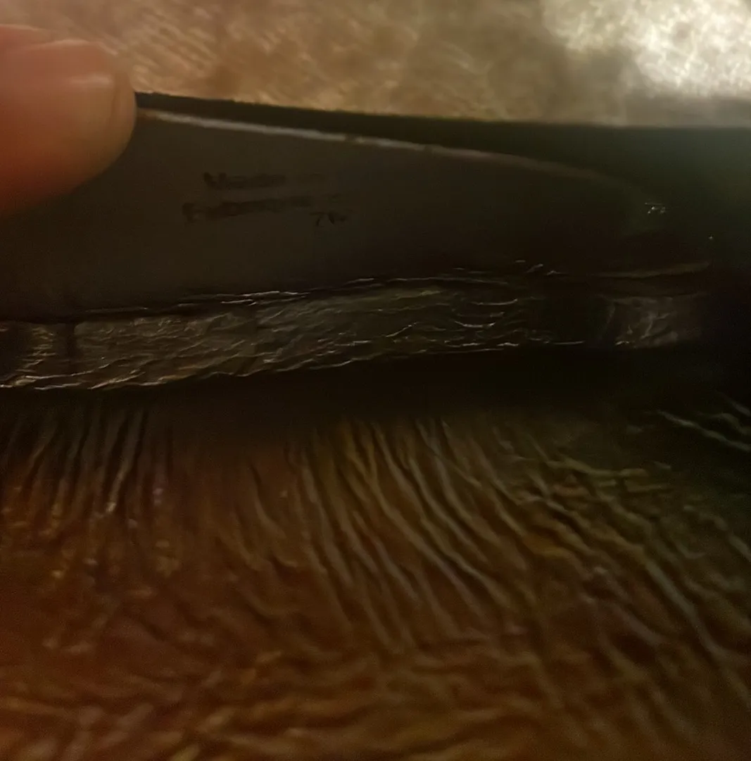 Pilcro & the Letterpress ANTHRO Black Tan Trim 2.75” Wedge Heels $150 VGUC 7 - Image 7