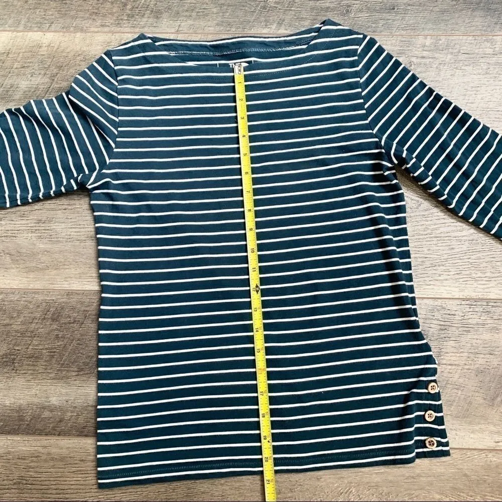 The North Face Teal Striped Top Size Small - Image 8