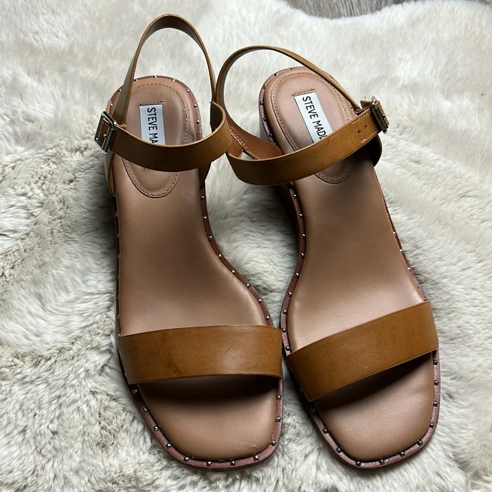 Steve Madden Slingback Wedge Sandals Size 11 - Image 3