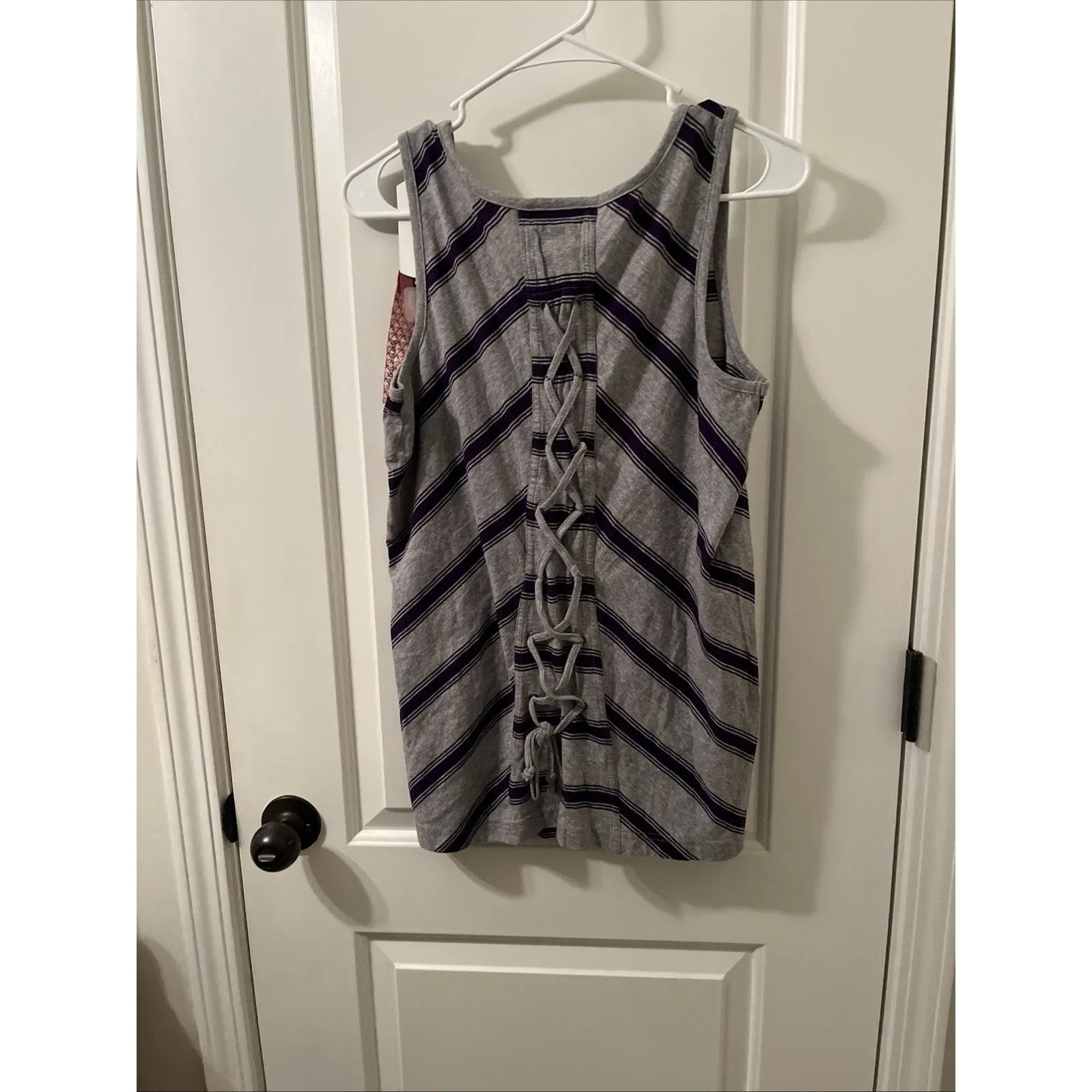 East Carolina University ECU Pirates Women's Striped Tank Top Shirt Size M - Image 8