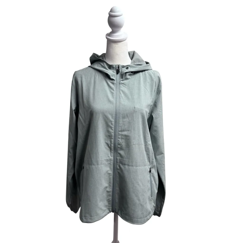 Vuori Outdoor Trainer Shell Lightweight Jacket Vintage Pistachio Linen Medium - Image 3
