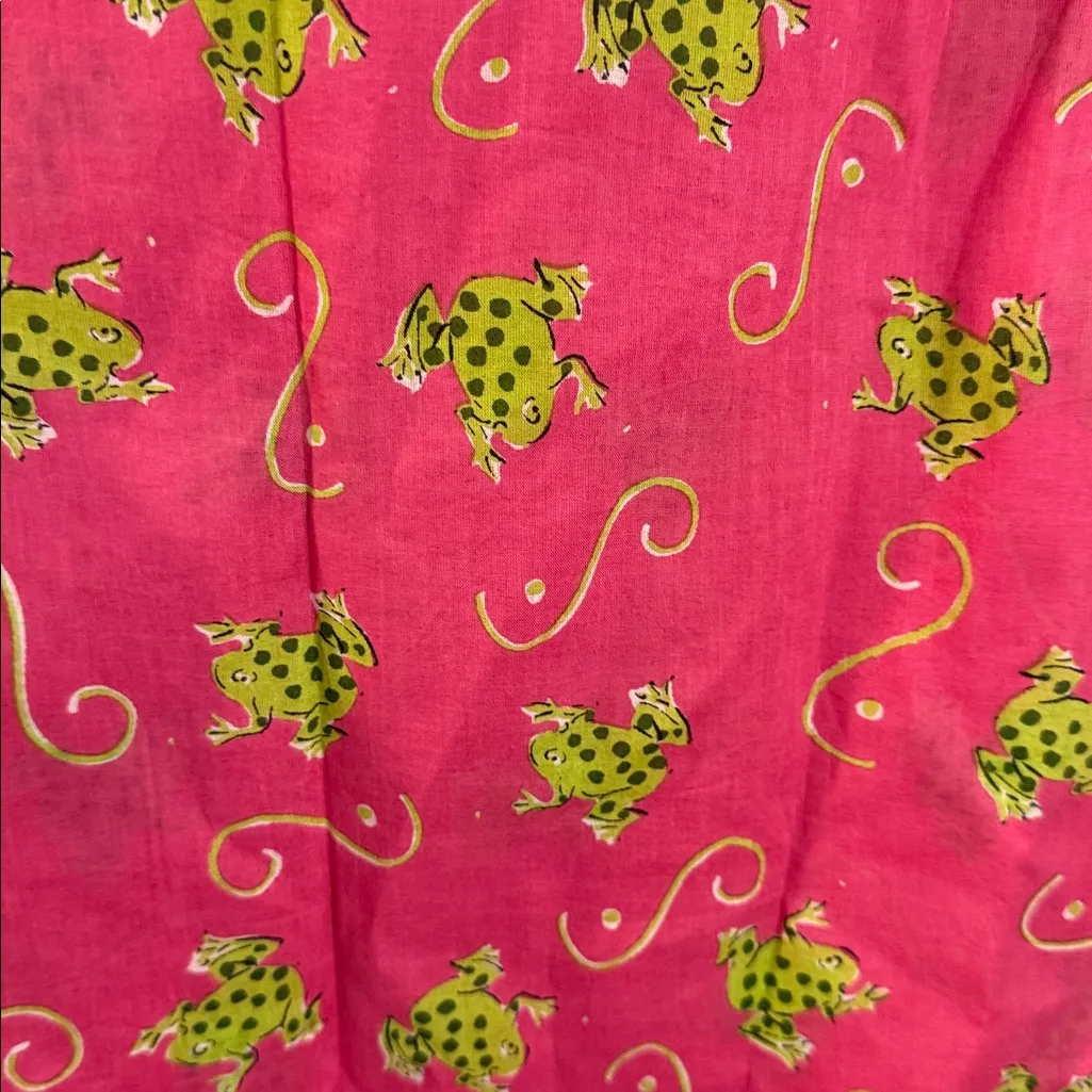 Pomegranate Inc frog pajama pants medium NWOT Pink - Image 4