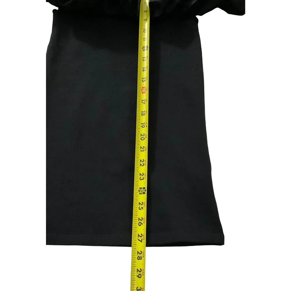 Zara Black Off the Shoulder Strapless Bodycon Dress Women Size Large NWT | 57-41 - Image 6