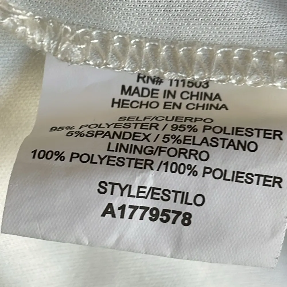 AUW Lace Overlay Handkerchief hem Dress - Image 5