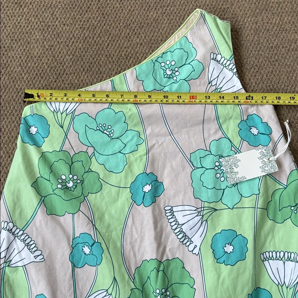 NWT Tuckernuck Hyacinth House Sabine Floral One Shoulder A-Line Dress Small - Image 11