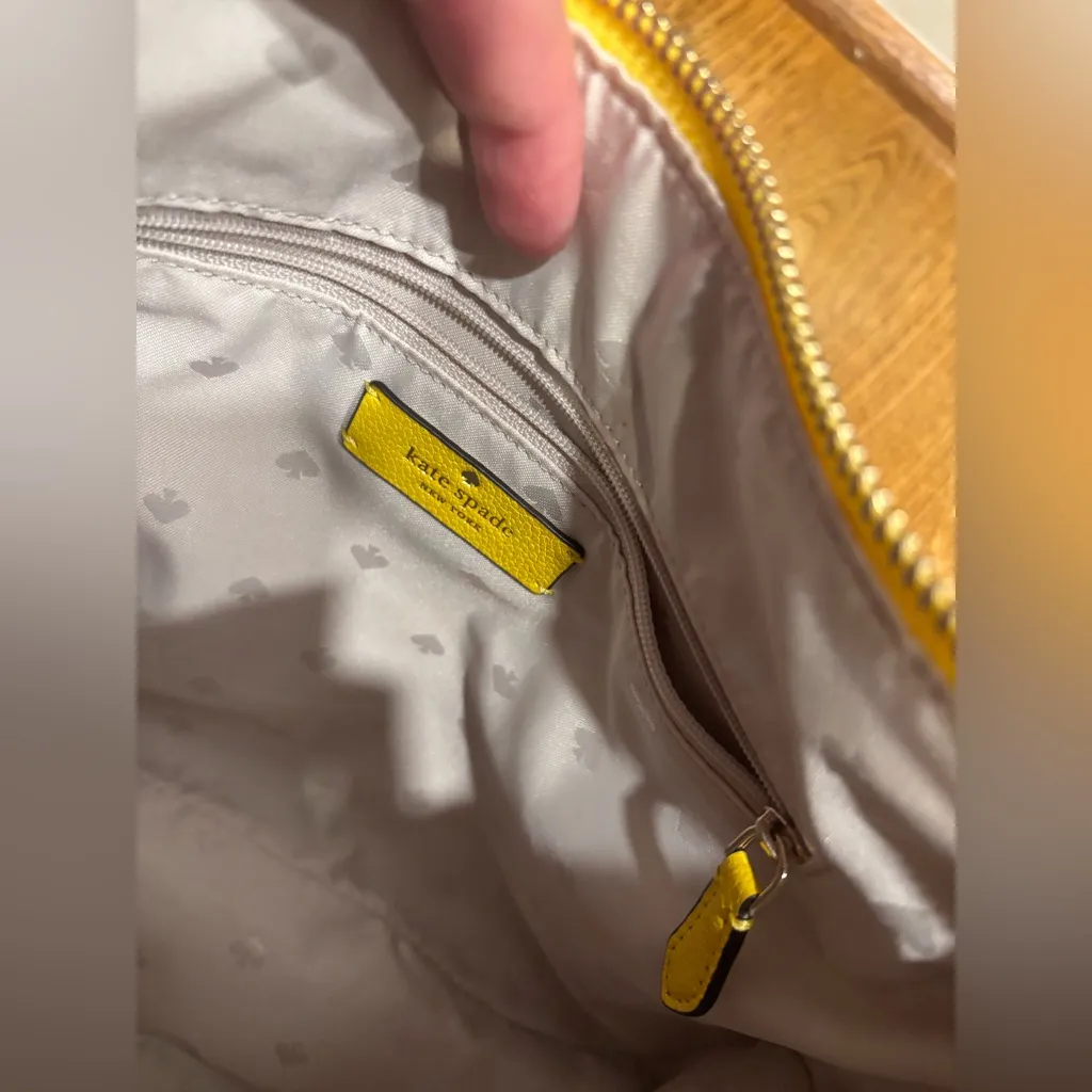 Kate Spade, New York Rosie yellow Leather Crossbody Bag New Without Tags - Image 5