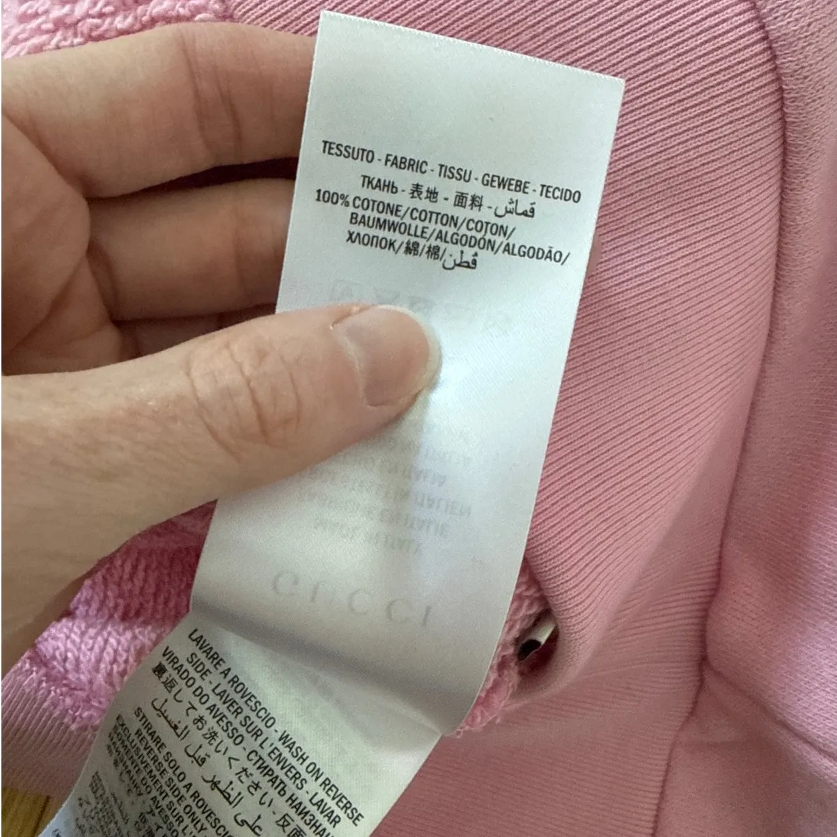 Gucci Garden Crew Neck Sweatshirt Eye with Gift Box Wrap & Ribbon Size M Pink - Image 8