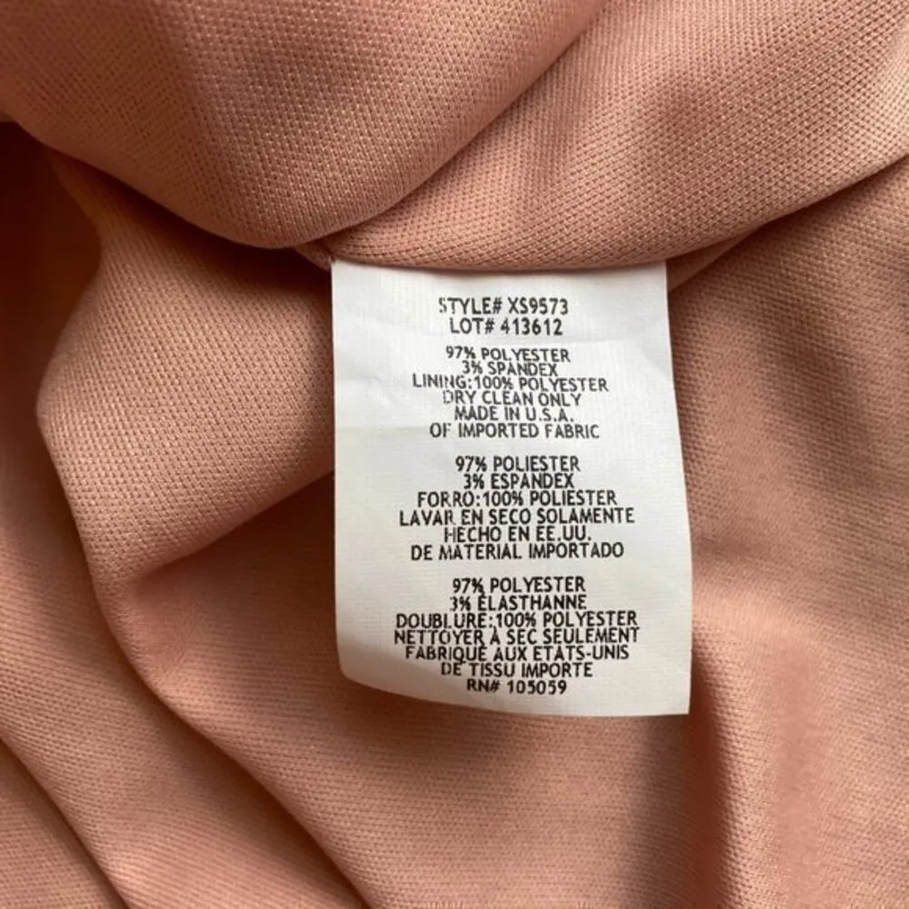 Xscape Cutout Satin V-Neck Sheath Dress Size 6 - Image 8