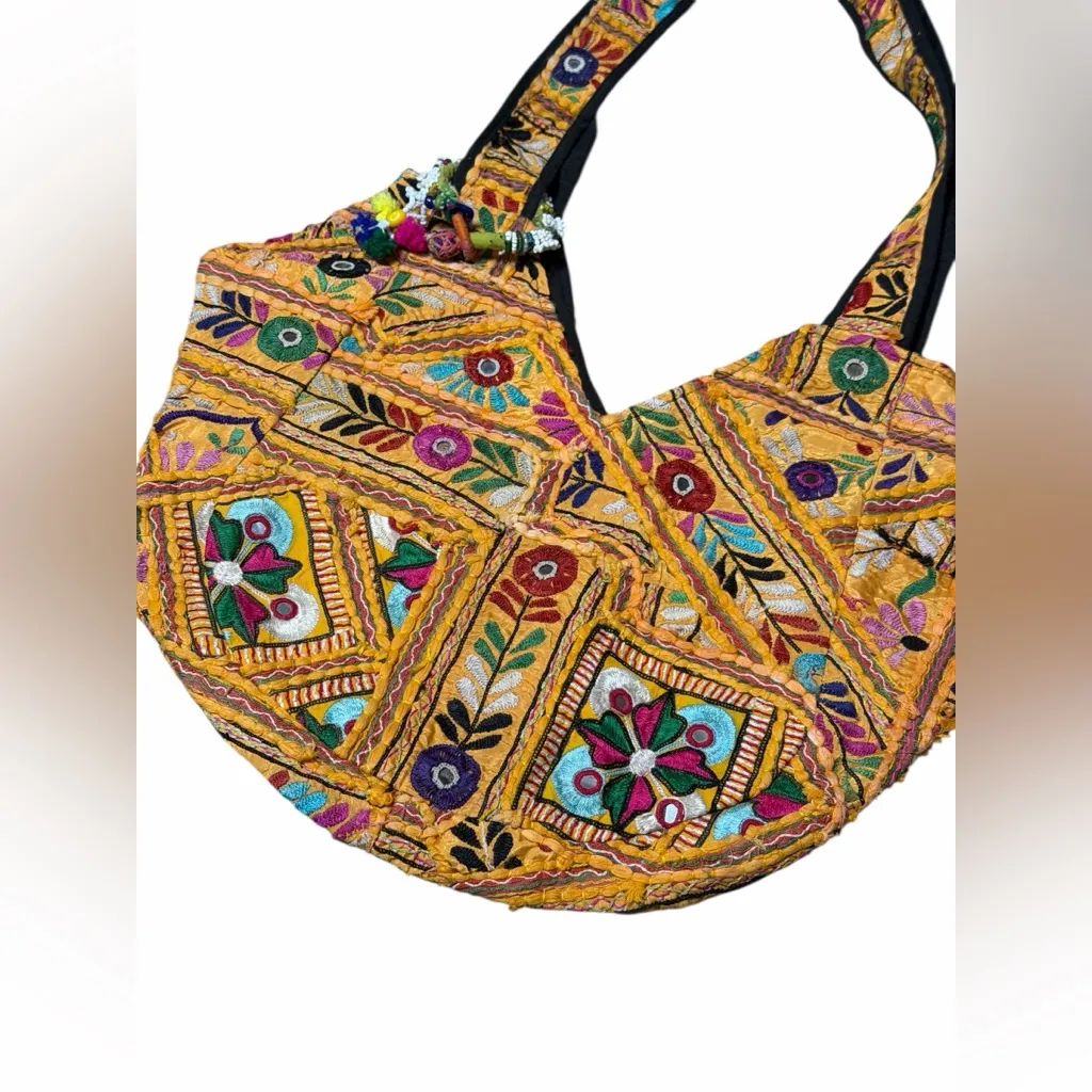 Vintage Banjara Embroidered Multicolor Women's Bag Boho Purse - Image 2