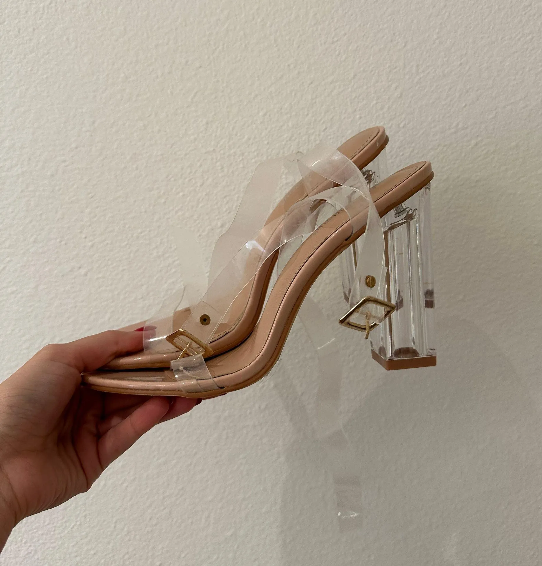 Cape Robbin Clear And Nude Chunky Heels - Image 3