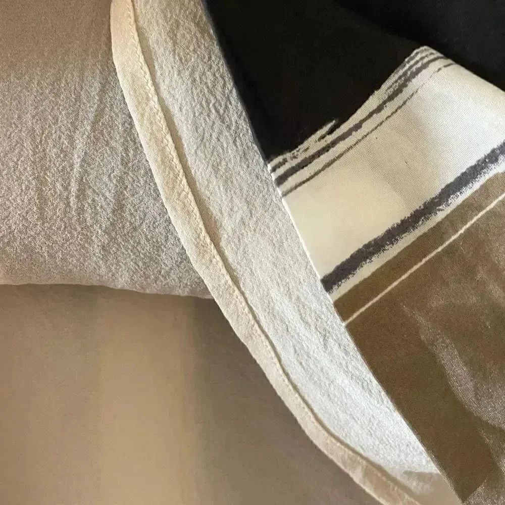 Theory Black Brown Cream Red Sleeveless Layered Silk Women’s Top SZ S # 1538 - Image 10