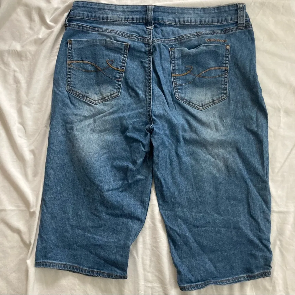 DKNY  Y2K Jorts Blue Denim Shorts Size 10 - Image 2