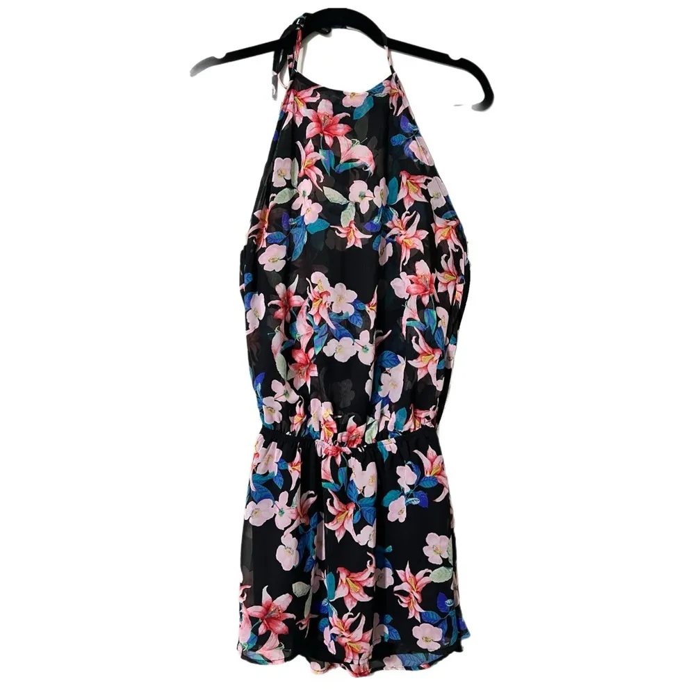 Show Me Your MuMu small Hammock Halter Scrunch Waist Dress in Honolumu lined - Image 4