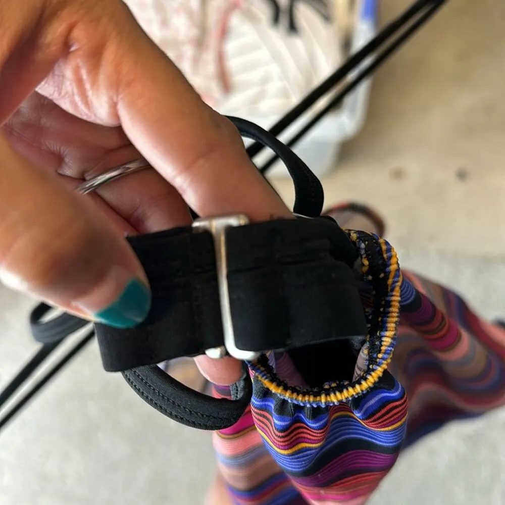 ATHLETA CAPRI STRIPE TANKINI TOP MULTI COLOR SIZE 34B/C swim vacation lake - Image 11