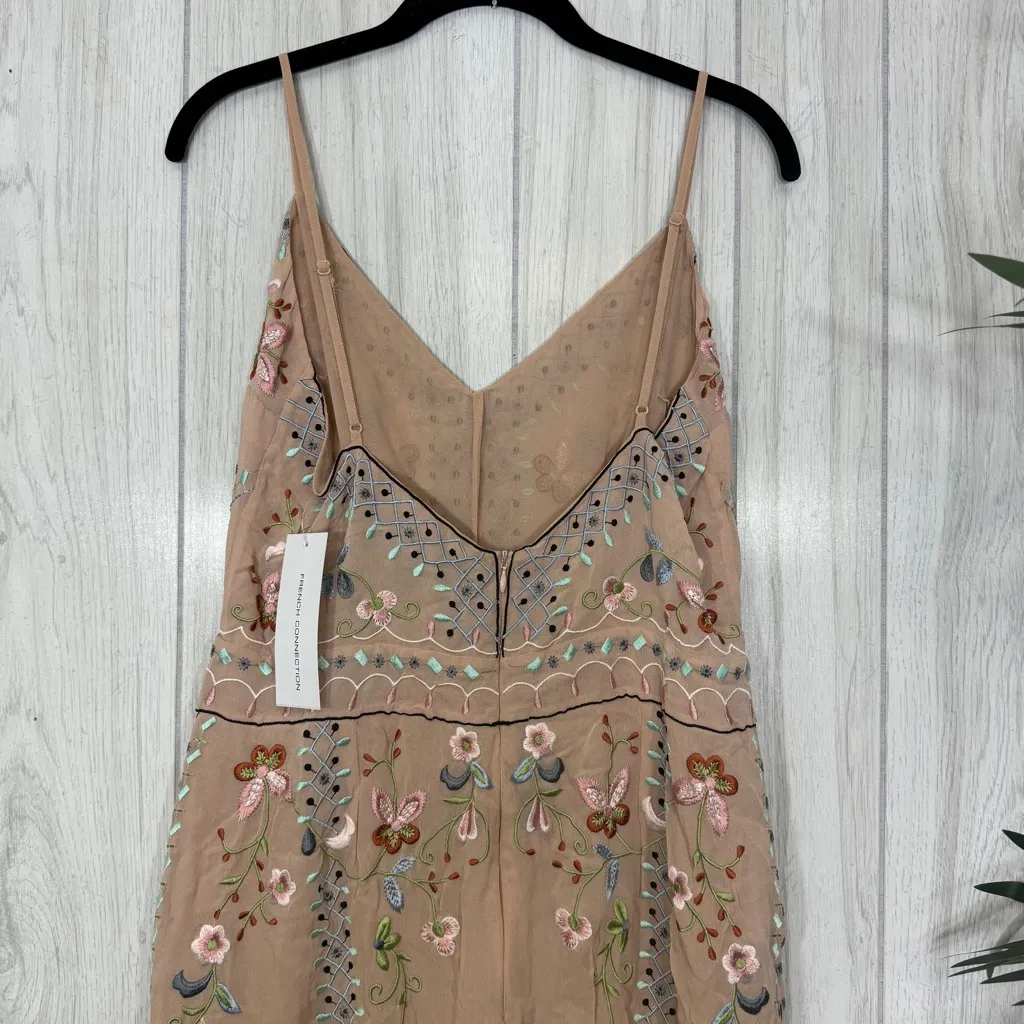 NWT French Connection Bijou Stitch Strappy Jumpsuit Chantilly Pink size 10 NEW - Image 7