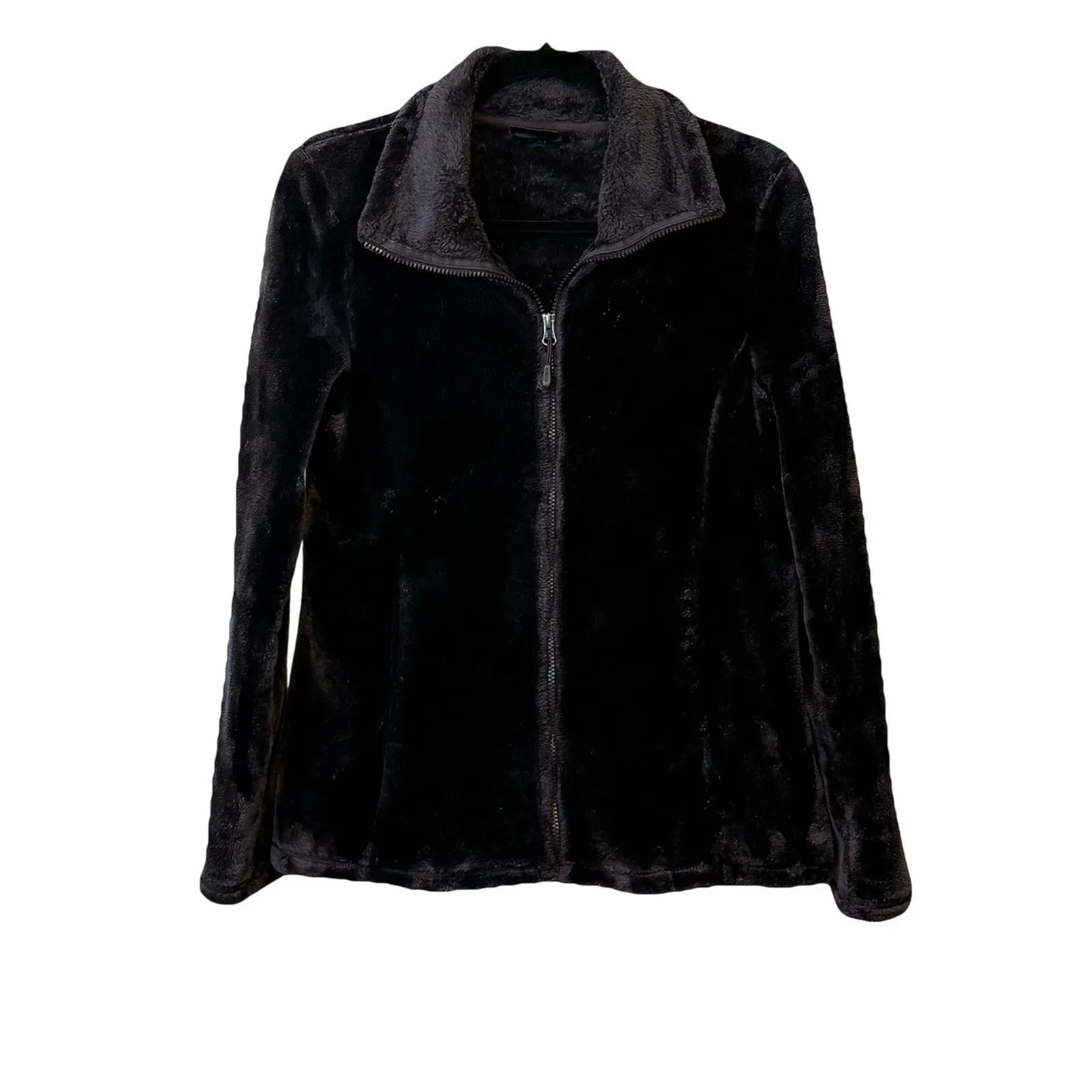 32 Degree Heat Deep Purple Plush Fleece Full‎ Zip Women Jacket Coat Pockets Sz M - Image 3