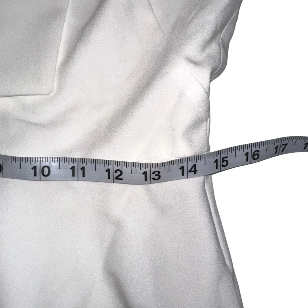 NWT Black Halo Carolina Sleeveless Neck Tie Fit and Flare Midi Dress in Pearl 8 - Image 7