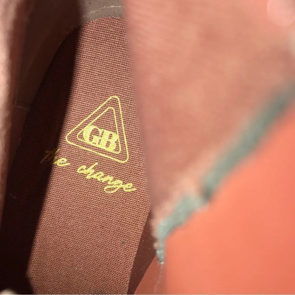 GIANNI BINI Rust Red Leather Lug Sole Platform Bootie Sneaker High Top‎ Size 6.5 - Image 7