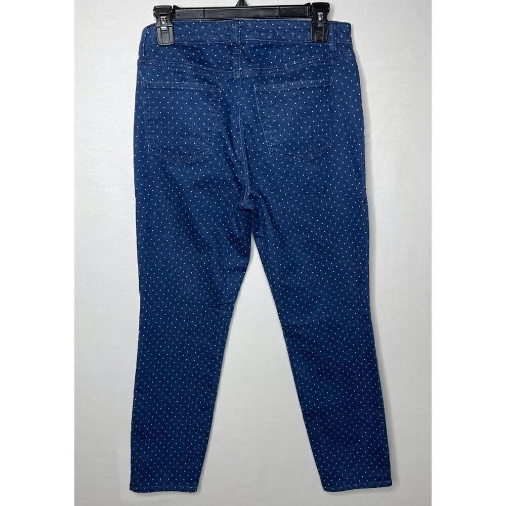 Talbots  Polka Dot Flawless Slim Ankle Jeans - 6P (6 Petite) - Image 3