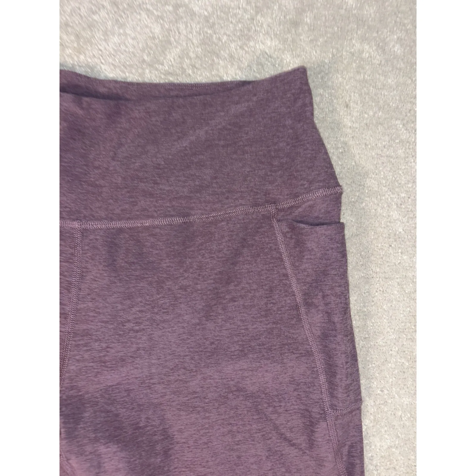 beyond yoga X peloton leggings‎ cropped 3x purple space dye Pockets - Image 4